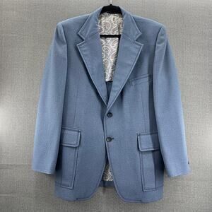 Vintage Johnny Carson For The Gay Blade Mens Blue Blazer Sports Coat Size 44‎